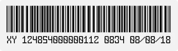 Boiler Barcode Number 