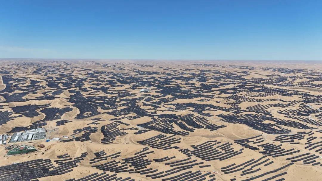 Xinjiang, China Solar Farm 