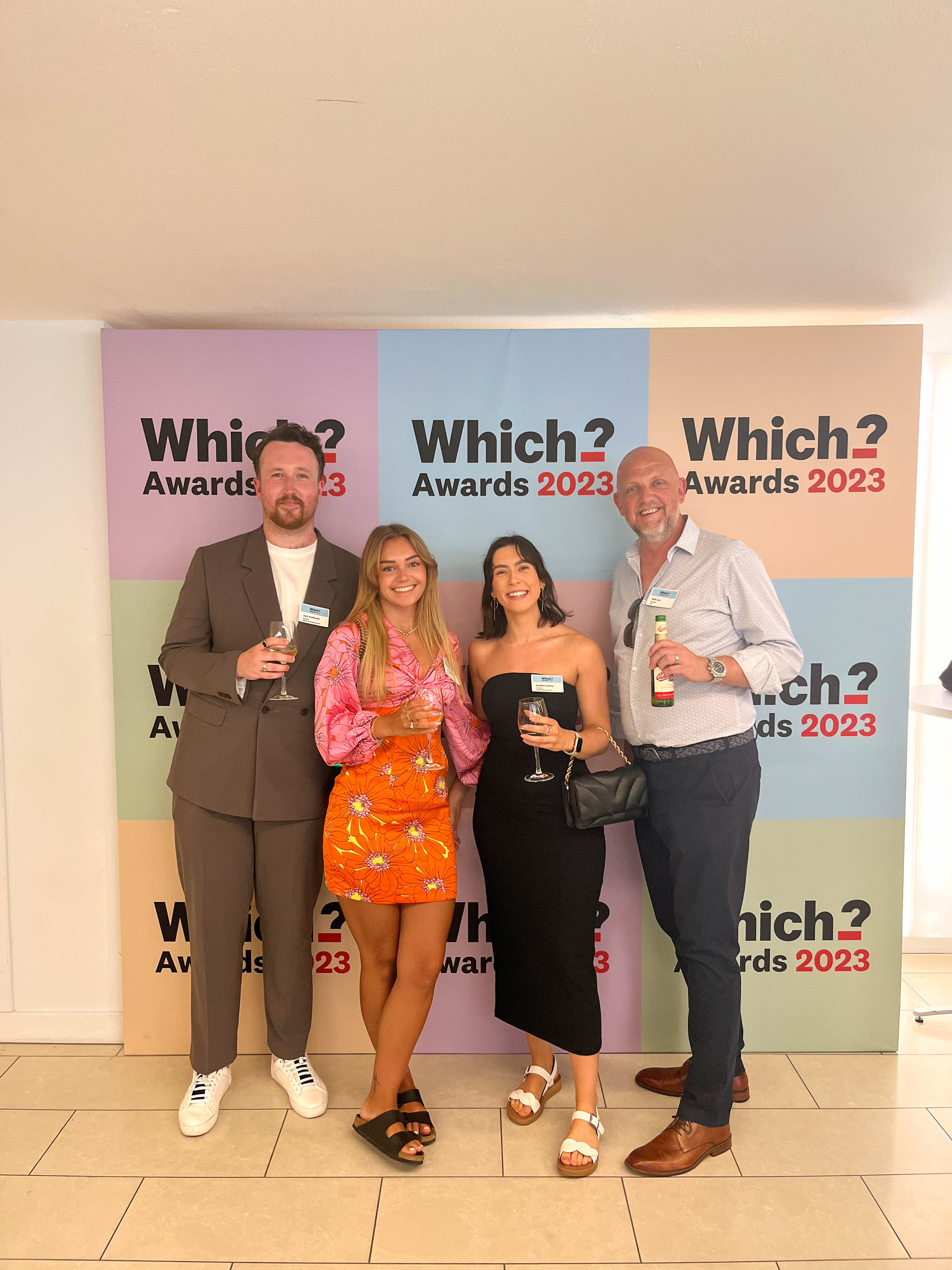 Jack, Liv, Sophie & Phill at the Which? Awards