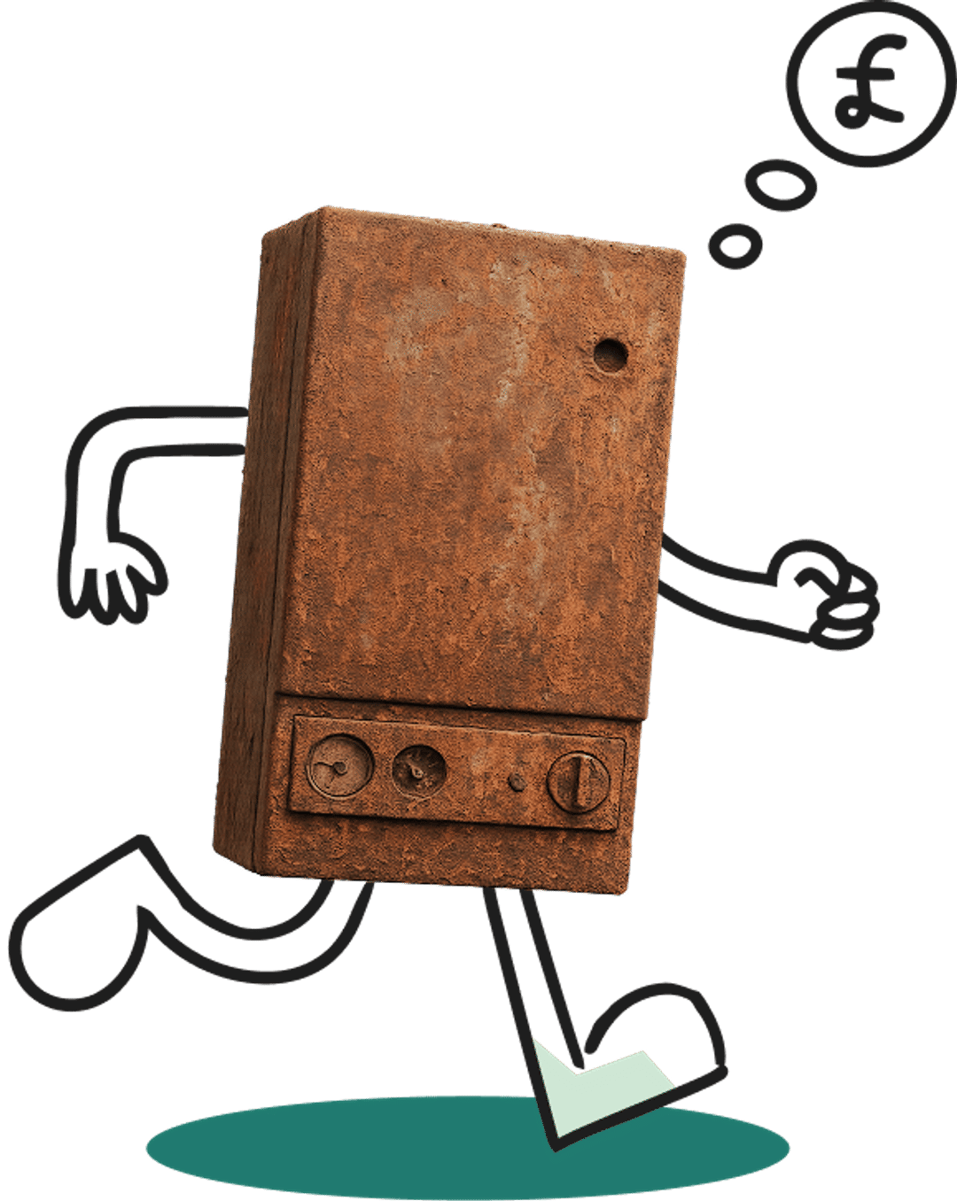 Rusty boiler