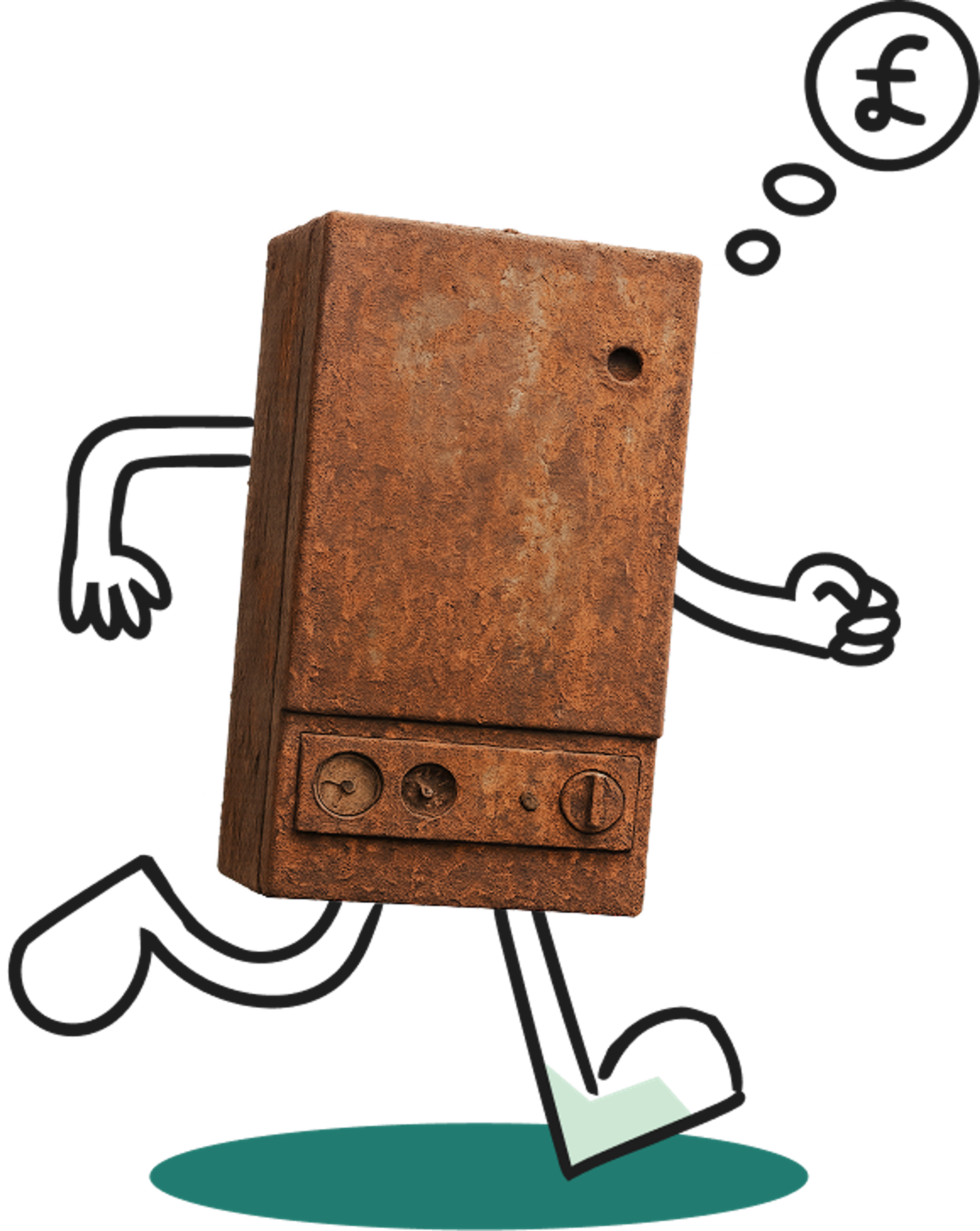 Rusty boiler